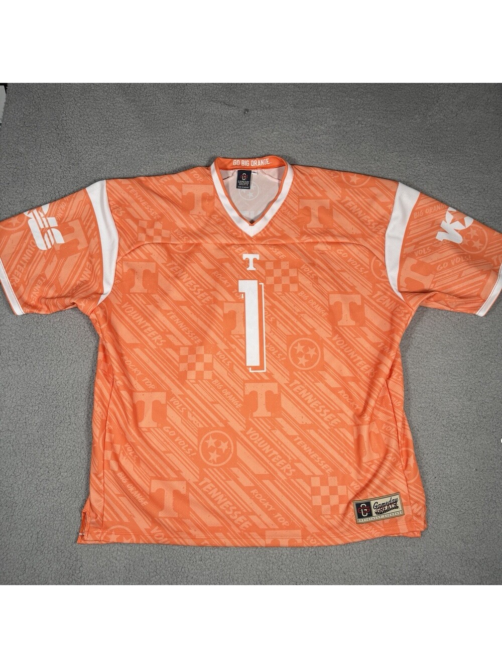 GameDay Greats Tennessee Football Jersey Shirt 3XL #1  Volunteers Big Orange
